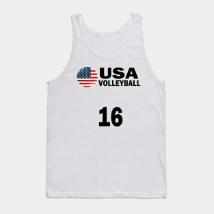 USA Volleyball #16 T-shirt Design Tank Top